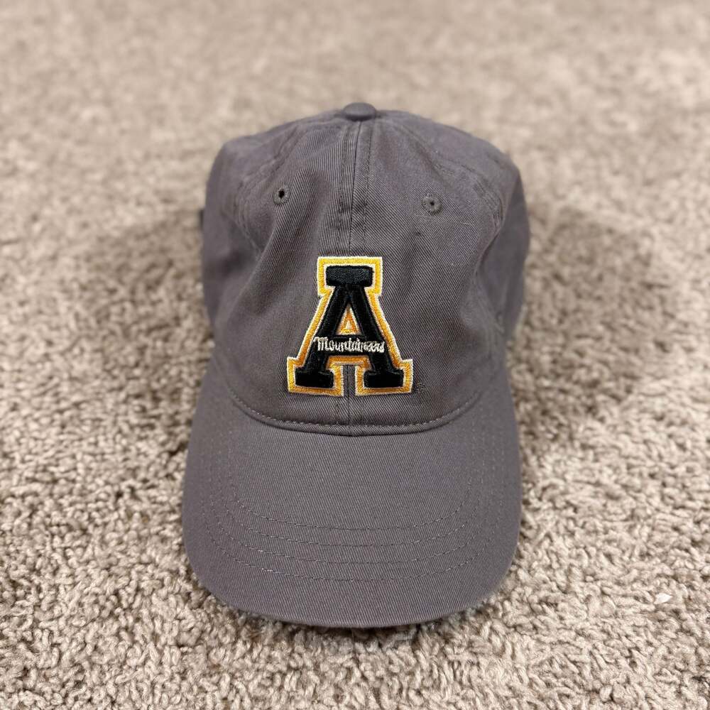 Appalachian State Mountaineers Gray Strapback Hat Top Of The World NCAA